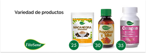 Vitaminas y productos naturales Fitosana. Compra online a precios de oferta. Tu salud en un solo lugar. Envíos a Lima a partir de S/150. Maca, Propóleo y miel, colágeno