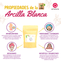 ARCILLA BLANCA BOLSA X 50 GR
