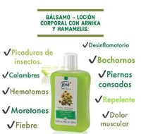 Bálsamo - Loción Corporal con Árnica y Hamamelis + ACEITE TEA TREE Just