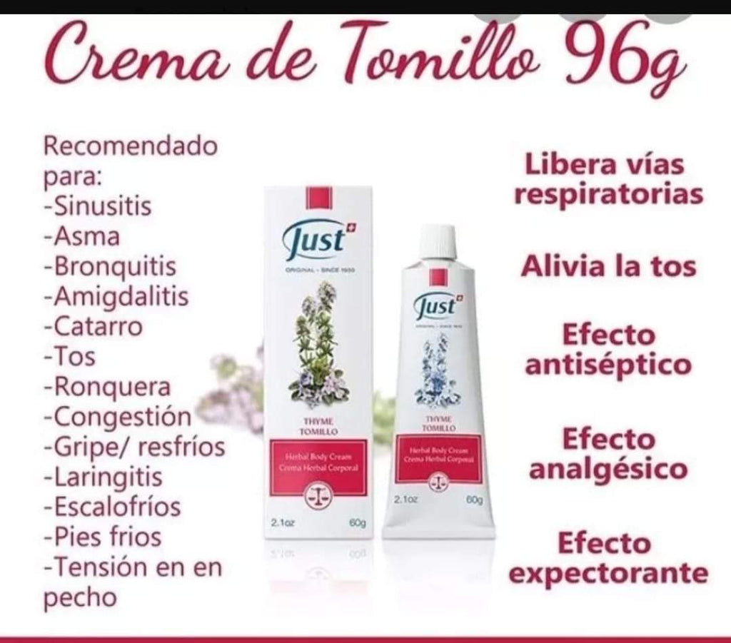 CREMA TOMILLO JUST Farma Express