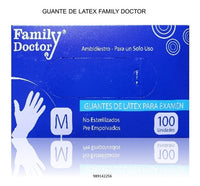 GUANTES DE LATEX -TALLA M - CAJA X 100 UND
